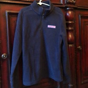 Vineyard Vines 1/4 Zip Navy Fleece